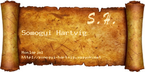 Somogyi Hartvig névjegykártya
